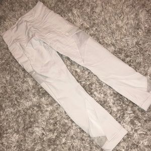 Lululemon leggings with adorable mesh detailing!